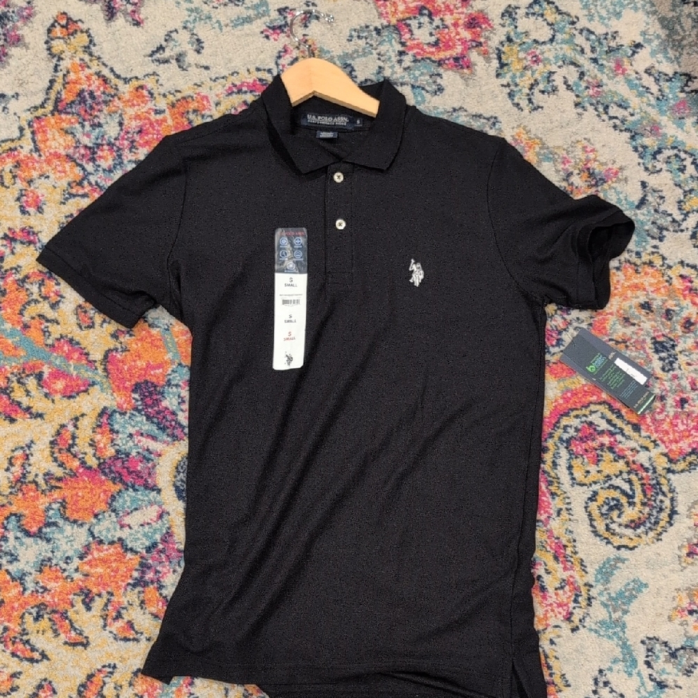 U.S. Polo Assn. Black Polo Shirt